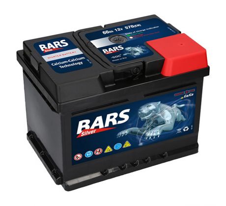 Akumulátor Bars Silver 12V 60Ah 570A/EN Bars