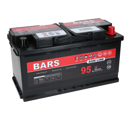 Akumulator Bars AGM LINE 95Ah 850A L5 Start-Stop (M) Bars BM95M